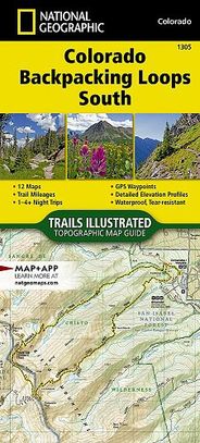 Colorado Backpack South Trails Illustrated Hiking Waterproof Topo Maps