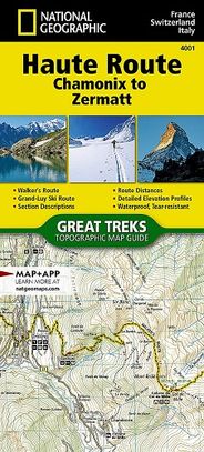 Haute To Chamonix National Geographic Waterproof Map Booklet