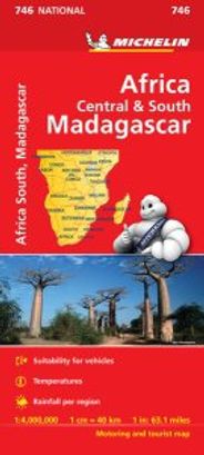Africa Central South Travel Map Michelin 746