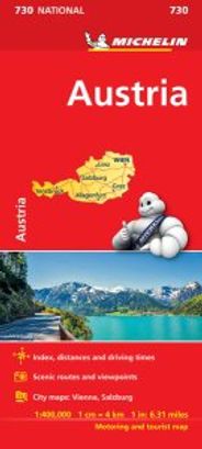 Austria Travel Map 730 Michelin
