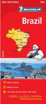 Brazil Travel Map 764 Michelin