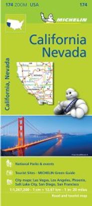California & Nevada Regional Map l Michelin