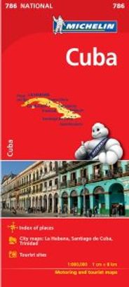 Cuba Travel Map 786 Michelin