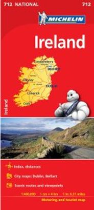 Ireland Travel Map 712 Michelin