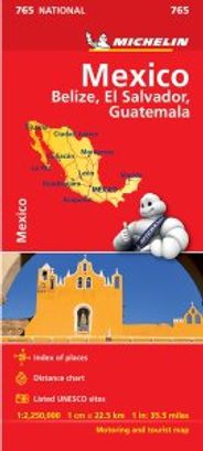 Mexico Travel Map 765 by Michelin
