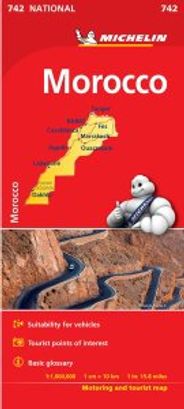 Morocco Travel Map 742 Michelin
