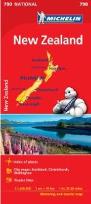 New Zealand Map by Michelin
