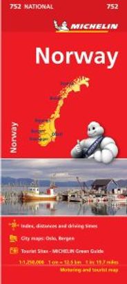 Norway Road Map 752 by Michelin