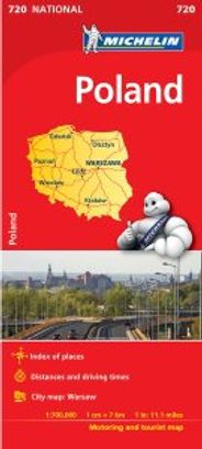 Poland Travel Map 720 by Michelin