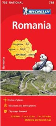 Romania Travel Map 738 by Michelin