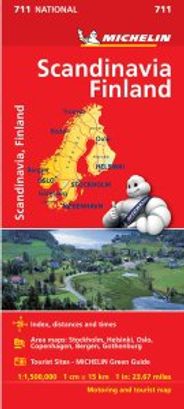 Scandinavia Travel Map 711 by Michelin