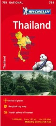 Thailand Map 751 by Michelin