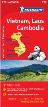 Vietnam Cambodia Laos Map 770 by Michelin