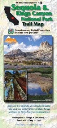 Sequoia & Kings Canyon Trail Map by Adventure Maps