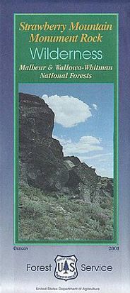 Strawberry Mountain Monument Park National Forest Map Wilderness Topographic