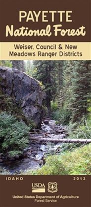 Payette National Forest Map Weiser Meadows Ranger District Topo