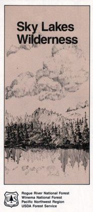 Sky Lakes Wilderness National Forest Service Topographic Map