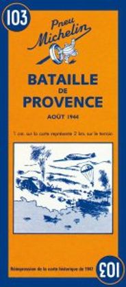 Battle of Provence Map 103 Michelin