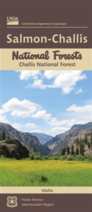 Salmon Challis National Forest Map Topographic Challis Topo