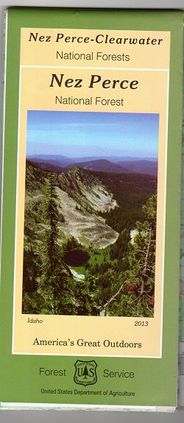 Nez Perce National Forest Map - ID