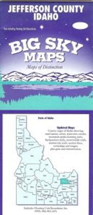 Idaho County Maps by Big Sky - Choose from the List