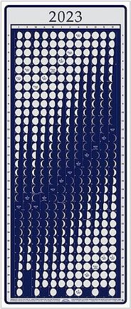 Moon Phase Calendar Wall Graphic 2023