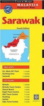 Sarawak Folded Travel and Reference Map by Periplus Maps