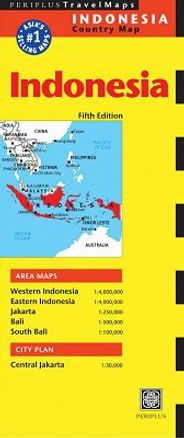Indonesia Folded Travel and Reference Map by Periplus Maps