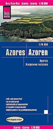 Azores Folded Travel Map by Reise Know How - Cover