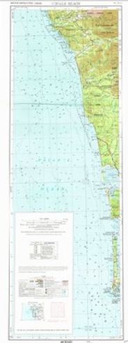 Copalis Beach & Cape Disappointment, 1:250,000 USGS Map
