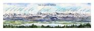 Olympic Range Watercolor Art by Elizabeth Person