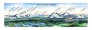 Cascades Range Watercolor by Elizabeth Person
