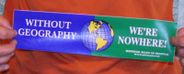Geography Bumper Sticker