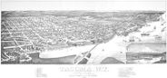Antique Map of Tacoma 1884