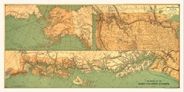 Antique Map of Alaska & Inside Passage 1891