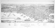 Antique Map of Seattle 1884