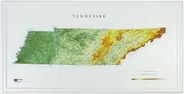 Tennessee Raised Relief Map 3D