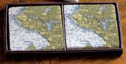 Nautical Chart Coaster Set of 2 - Seattle Area