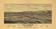 Los Angeles Brooklyn Hights 1877 Antique Map Replica