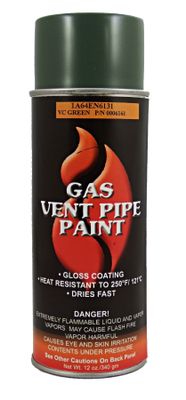 Gas Vent Pipe Paint Green