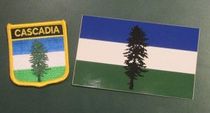 Cascadia Region Iron on Patch and Cascadia Decal Sticker