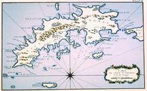 St Thomas 1764 Antique Map