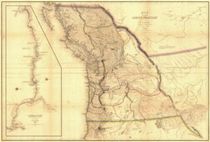 Oregon Territory 1841 Antique Replica Map Print