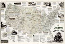 United States Railroad Legacy Wall Map Poster Nat Geo