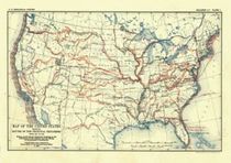 United States 1907 Antique Map Replica