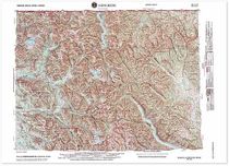 Concrete, WA Regional Raised Relief Map 3D