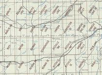 Ritzville Area Index Map for USGS 1 to 24K Scale Topographic Trail Maps