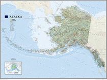 Alaska Wall Map National Geographic