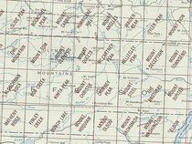 Mt Olympus Area Index Map for USGS 1 to 24K Scale Topographic Maps