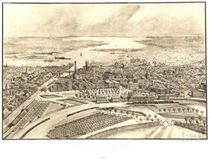 Providence Rhode Island 1886 Antique Map Replica